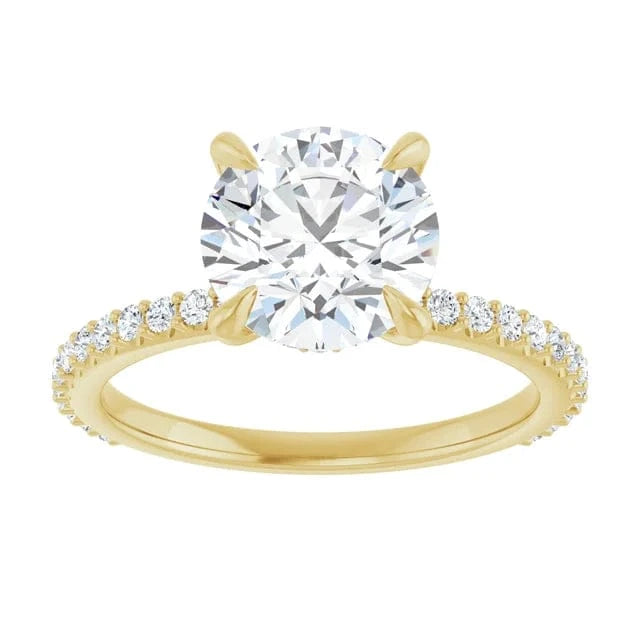 The Iconic Secret Halo Pavé Engagement Ring | Round | 2 ⅜ CTW