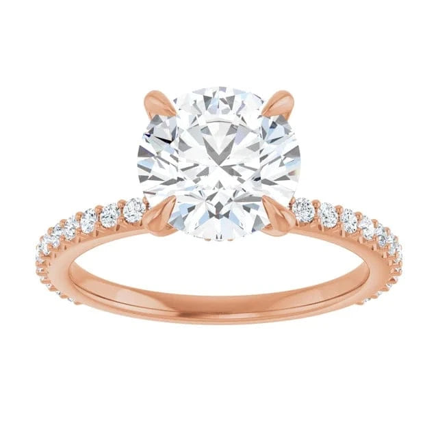 The Iconic Secret Halo Pavé Engagement Ring | Round | 2 ⅜ CTW