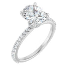 The Iconic Secret Halo Pavé Engagement Ring | Oval | 2 ⅜ CTW