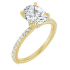 The Iconic Secret Halo Pavé Engagement Ring | Oval | 2 ⅜ CTW