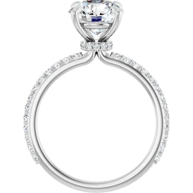 The Iconic Secret Halo Pavé Engagement Ring | Round | 2 ⅜ CTW