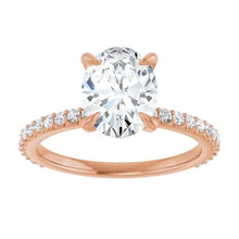 The Iconic Secret Halo Pavé Engagement Ring | Oval | 2 ⅜ CTW