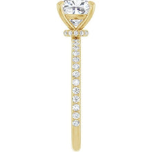 The Iconic Secret Halo Pavé Engagement Ring | Cushion | 2 ⅜ CTW