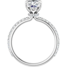 The Iconic Secret Halo Pavé Engagement Ring | Oval | 2 ⅜ CTW