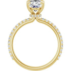 The Iconic Secret Halo Pavé Engagement Ring | Oval | 2 ⅜ CTW
