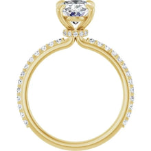 The Iconic Secret Halo Pavé Engagement Ring | Oval | 2 ⅜ CTW