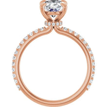 The Iconic Secret Halo Pavé Engagement Ring | Oval | 2 ⅜ CTW