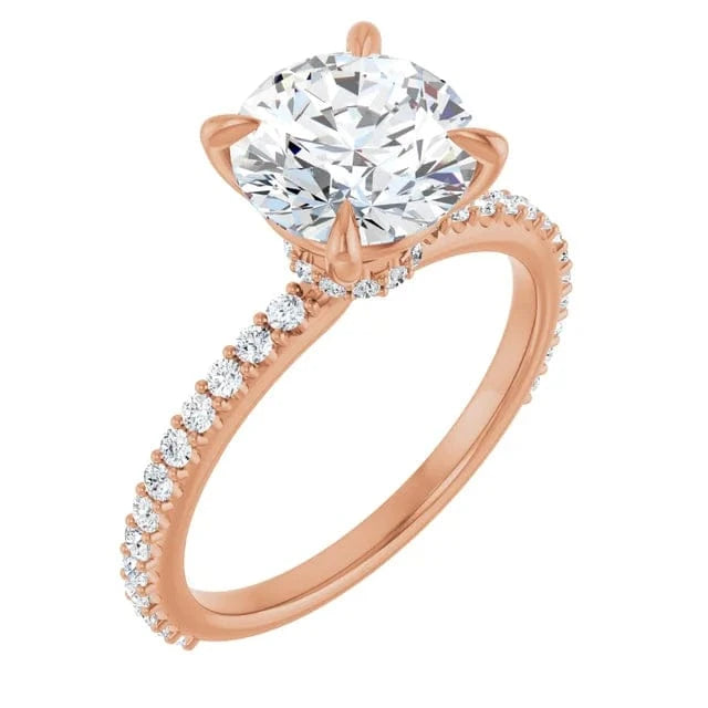 The Iconic Secret Halo Pavé Engagement Ring | Round | 2 ⅜ CTW