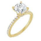 The Iconic Secret Halo Pavé Engagement Ring | Cushion | 2 ⅜ CTW