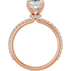 The Iconic Secret Halo Pavé Engagement Ring | Cushion | 2 ⅜ CTW