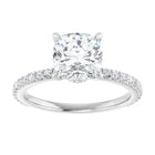 The Iconic Secret Halo Pavé Engagement Ring | Cushion | 2 ⅜ CTW