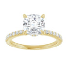 The Iconic Secret Halo Pavé Engagement Ring | Cushion | 2 ⅜ CTW