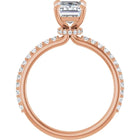 The Iconic Secret Halo Pavé Engagement Ring | Emerald | 2 ⅜ CTW