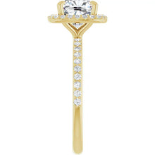 The Timeless Pavé Halo Engagement Ring | Cushion | 2 ⅓ CTW