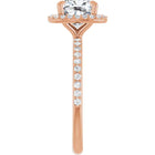 The Timeless Pavé Halo Engagement Ring | Cushion | 2 ⅓ CTW