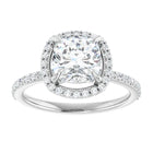 The Timeless Pavé Halo Engagement Ring | Cushion | 2 ⅓ CTW