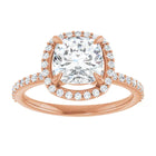 The Timeless Pavé Halo Engagement Ring | Cushion | 2 ⅓ CTW