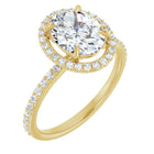 The Timeless Pavé Halo Engagement Ring | Oval | 2 ⅓ CTW