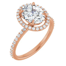 The Timeless Pavé Halo Engagement Ring | Oval | 2 ⅓ CTW