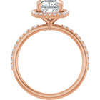 The Timeless Pavé Halo Engagement Ring | Cushion | 2 ⅓ CTW