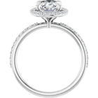 The Timeless Pavé Halo Engagement Ring | Oval | 2 ⅓ CTW