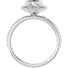 The Timeless Pavé Halo Engagement Ring | Oval | 2 ⅓ CTW