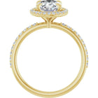 The Timeless Pavé Halo Engagement Ring | Oval | 2 ⅓ CTW