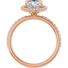 The Timeless Pavé Halo Engagement Ring | Oval | 2 ⅓ CTW