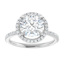 The Timeless Pavé Halo Engagement Ring | Round | 2 ⅓ CTW