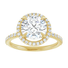 The Timeless Pavé Halo Engagement Ring | Round | 2 ⅓ CTW
