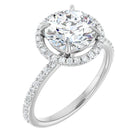 The Timeless Pavé Halo Engagement Ring | Round | 2 ⅓ CTW