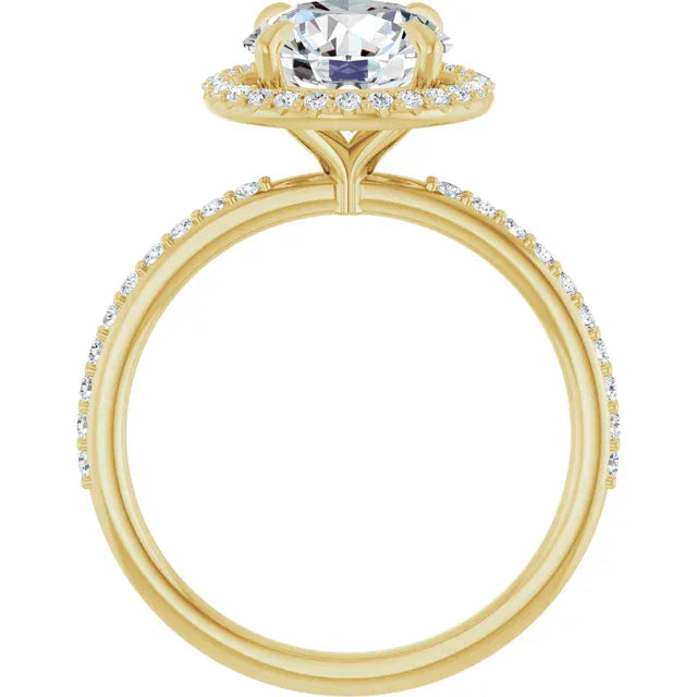 The Timeless Pavé Halo Engagement Ring | Round | 2 ⅓ CTW