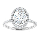 The Timeless Pavé Halo Engagement Ring | Oval | 2 ⅓ CTW