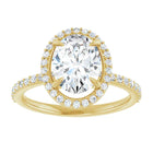 The Timeless Pavé Halo Engagement Ring | Oval | 2 ⅓ CTW