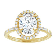 The Timeless Pavé Halo Engagement Ring | Oval | 2 ⅓ CTW