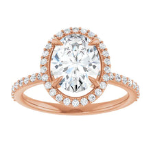 The Timeless Pavé Halo Engagement Ring | Oval | 2 ⅓ CTW