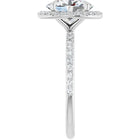 The Timeless Pavé Halo Engagement Ring | Oval | 2 ⅓ CTW