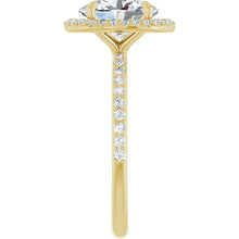 The Timeless Pavé Halo Engagement Ring | Oval | 2 ⅓ CTW