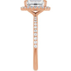 The Timeless Pavé Halo Engagement Ring | Emerald | 2 ⅓ CTW