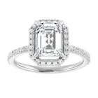 The Timeless Pavé Halo Engagement Ring | Emerald | 2 ⅓ CTW