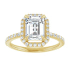 The Timeless Pavé Halo Engagement Ring | Emerald | 2 ⅓ CTW