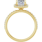 The Timeless Pavé Halo Engagement Ring | Emerald | 2 ⅓ CTW