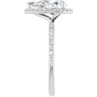The Timeless Pavé Halo Engagement Ring | Pear | 2 ⅓ CTW