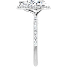 The Timeless Pavé Halo Engagement Ring | Pear | 2 ⅓ CTW