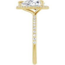 The Timeless Pavé Halo Engagement Ring | Pear | 2 ⅓ CTW