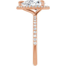 The Timeless Pavé Halo Engagement Ring | Pear | 2 ⅓ CTW