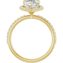 The Timeless Pavé Halo Engagement Ring | Pear | 2 ⅓ CTW