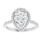 The Timeless Pavé Halo Engagement Ring | Pear | 2 ⅓ CTW