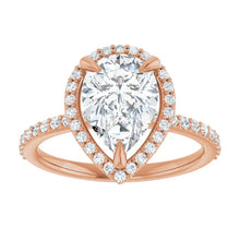 The Timeless Pavé Halo Engagement Ring | Pear | 2 ⅓ CTW