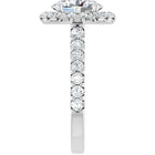 The Iconic Pavé Halo Engagement Ring | Oval | 2 ¾ CTW